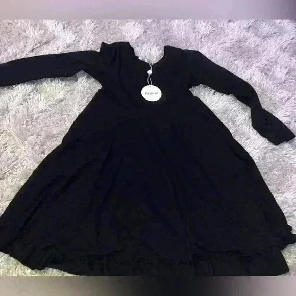 Arshiner Girls Dress Long Sleeve A Line with Pocket size 130 - Picture 3 of 3